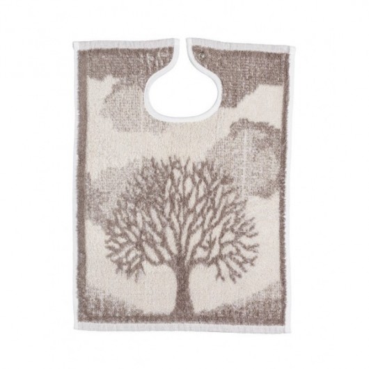 Bavoir à pressions - 35 x 45 cm - arbre