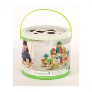 Seau de 50 cubes en bois