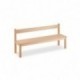 Banc avec dossier - Taille 1
