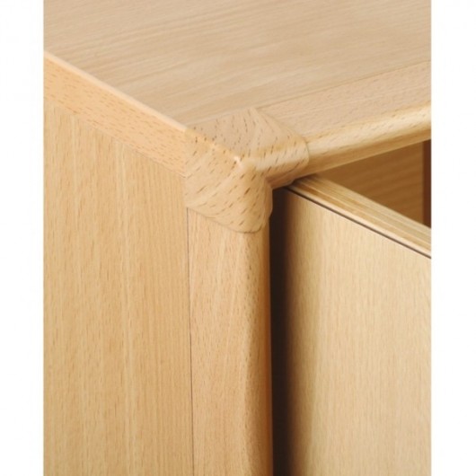 Meuble hauteur 87 cm avec 4 cases et 2  portes