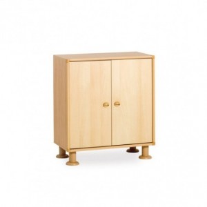 Meuble hauteur 87 cm avec 2 étagères et portes