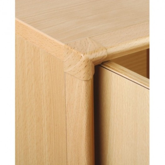 Meuble hauteur 87 cm - Coloris Hetre - 12 cases