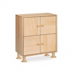 Meuble hauteur 87 cm avec 4 cases et 4 portes