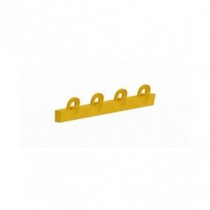 Lisse de 4 pateres double cadi - moutarde