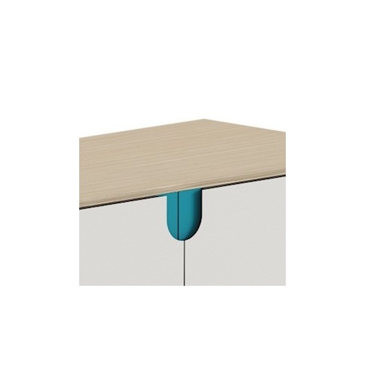 Armoire basse dot 82p - turquoise