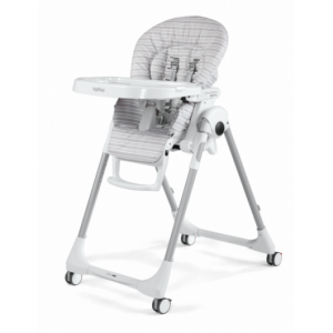 Chaise Haute Peg Perego prima pappa follow me Linear Grey