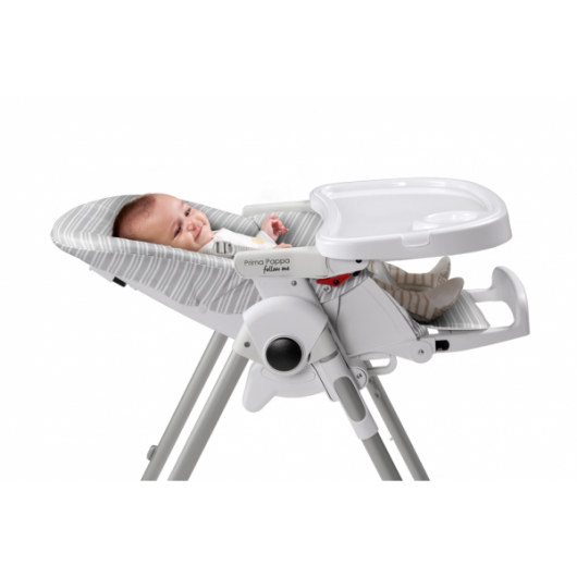 Chaise Haute Peg Perego prima pappa follow me Linear Grey