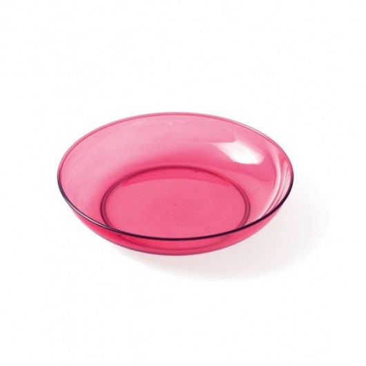 Assiette creuse copolyester - grenadine
