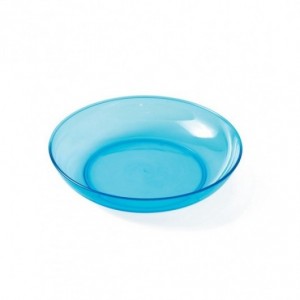 Assiette creuse copolyester - bleu