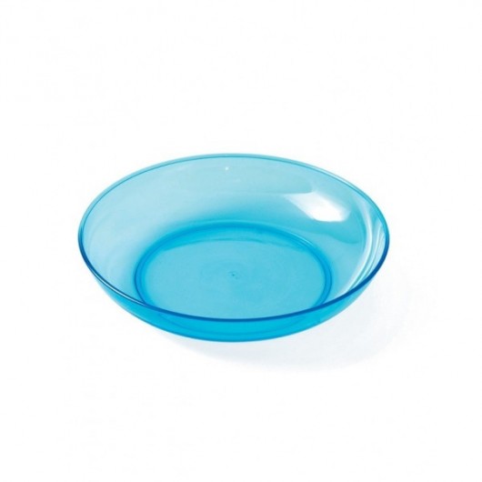 Assiette creuse copolyester - bleu