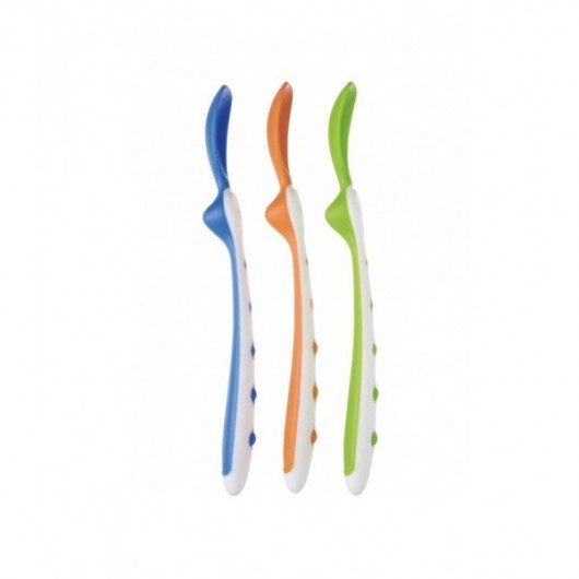 Cuillères douces - coloris assortis - lot de 3