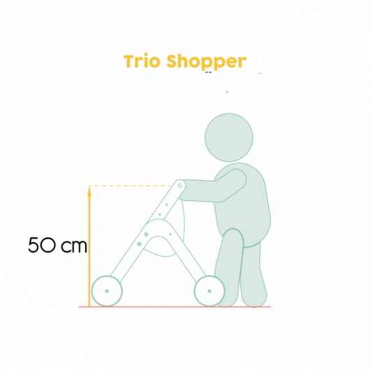 Trio Caddie Mamatoys - Naturel Menthe