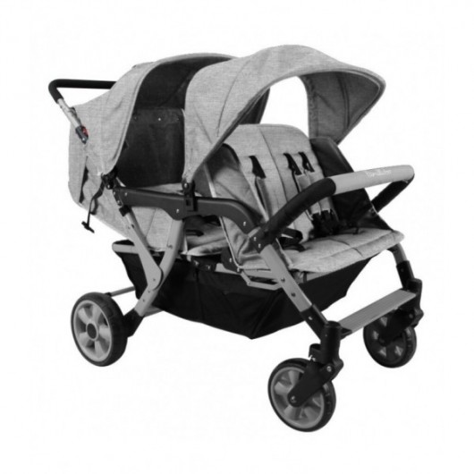 Poussette 4 places Lidoo City H4E Full Grey