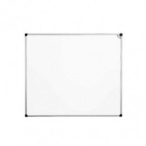 Tableau d'affichage émaillé blanc