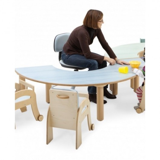 Table demi-circulaire 160 x 80