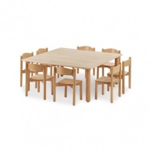 Table carrée 130 x 130
