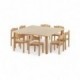 Table carrée 130 x 130 x 59 cm  - T3