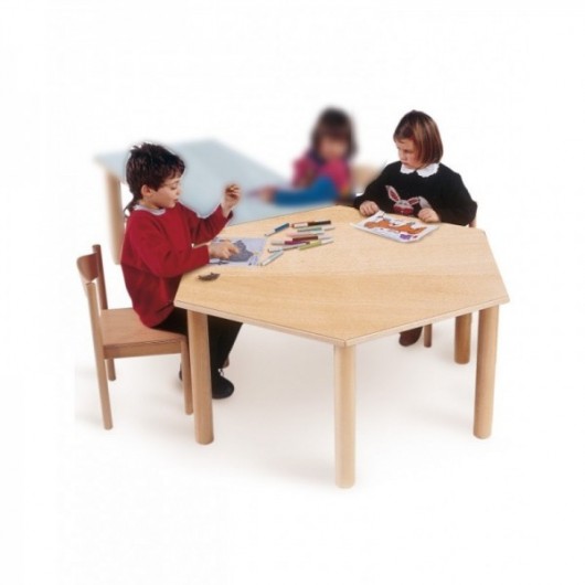 Table hexagonale 130 x 112 x 59 cm