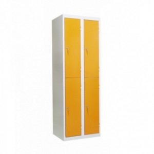 Vestiaire monobloc 2 colones - 2 cases