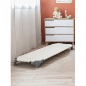 DRAP DE DESSOUS COUCHETTE BIO EPONGE STRETCH 55 X 130 - NATUREL