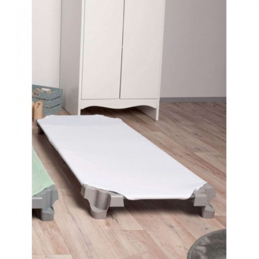 DRAP DE DESSOUS COUCHETTE BIO EPONGE STRETCH 55 X 130 - NATUREL