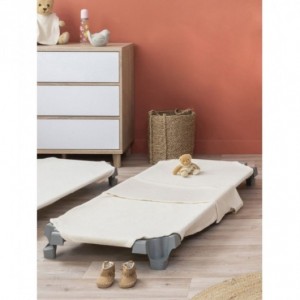 COMBI DRAP COUCHETTE BIO EPONGE STRETCH 55 X 130 - NATUREL