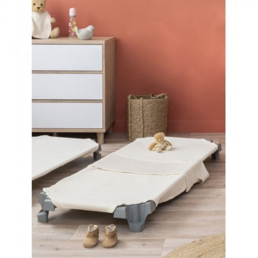 COMBI DRAP COUCHETTE BIO EPONGE STRETCH 55 X 130 - NATUREL