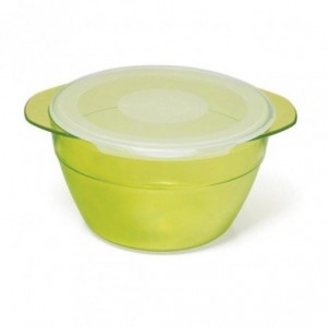 BOL A OREILLES COPOLYESTER AVEC COUVERCLE 50 CL - Vert tilleul