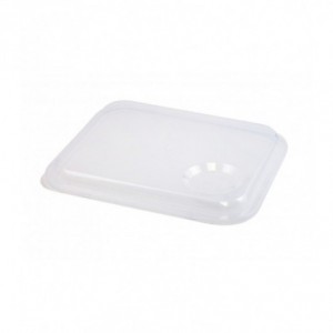 COUVERCLE POUR PLATEAU INOX 4 COMPARTIMENTS