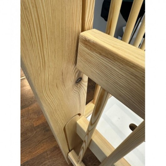 Lit crèche à barreaux surélevé - 100 x 50 cm 