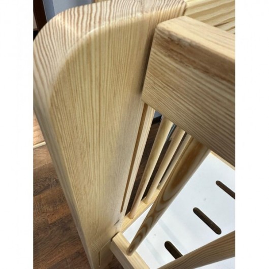 Lit crèche à barreaux surélevé - 100 x 50 cm 