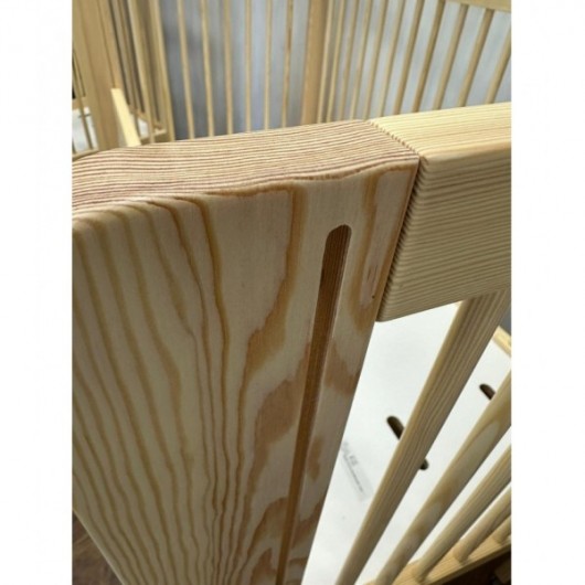 Lit crèche à barreaux surélevé - 100 x 50 cm 