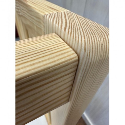 Lit crèche à barreaux surélevé - 100 x 50 cm 