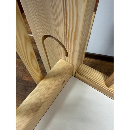 Lit crèche à barreaux surélevé - 100 x 50 cm 