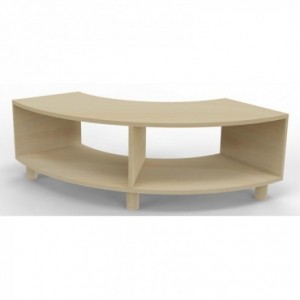 Meuble bas incurvé -Bouleau