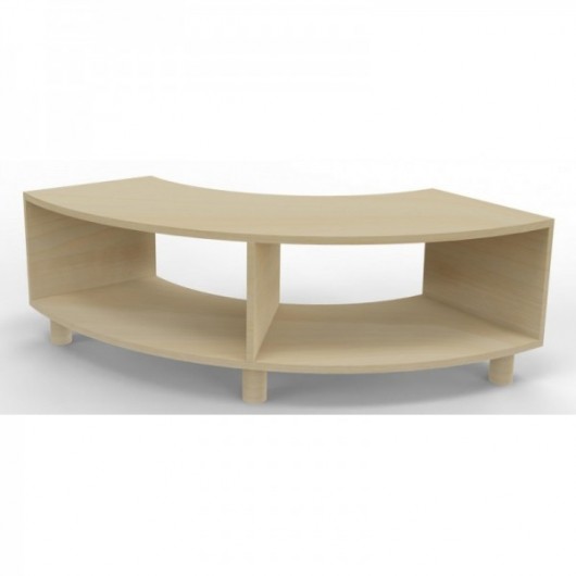 Meuble bas incurvé -Bouleau