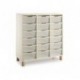 Meuble 18 bacs - H114 cm