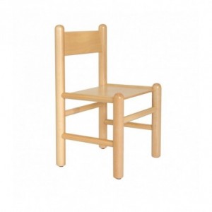 CHAISE BOIS CRECHE - TAILLE 0 – NATUREL