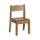 Chaise empilable - Coloris naturel - Hauteur 21 cm - T0