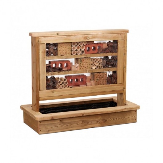 HOTEL À INSECTES AVEC JARDINIÈRES