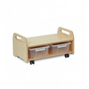 CHEVALET BAS/CHARIOT DE RANGEMENT (2 POSTES)