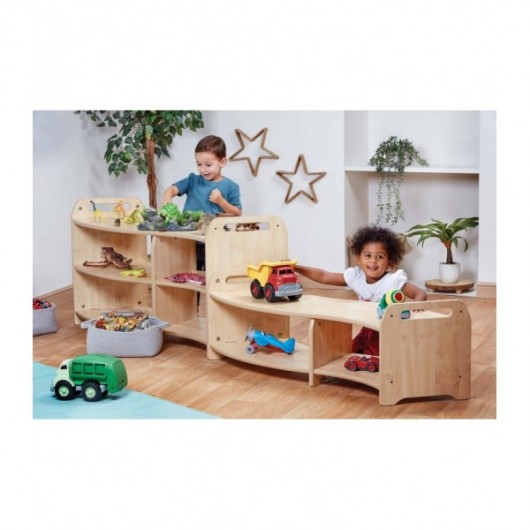 GRANDE ÉTAGÈRE EN FORME DE S OUVERT