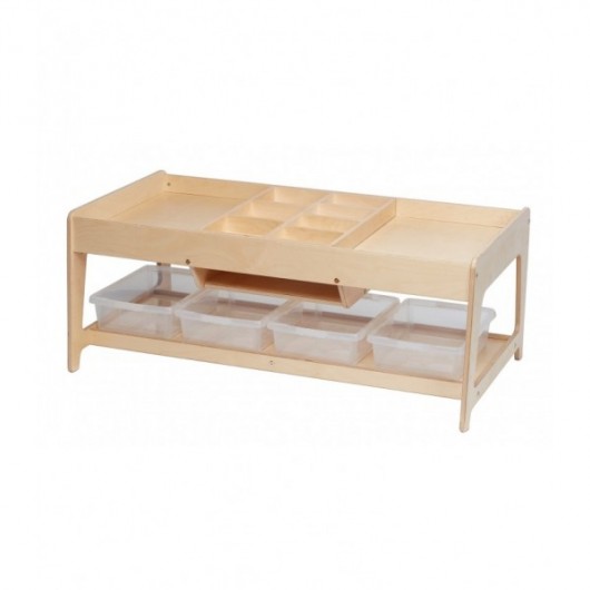 TABLE DE JEU ET MANIPULATION AVEC 4 BACS