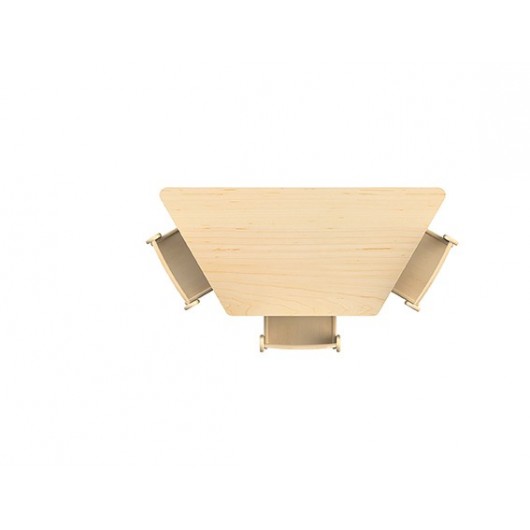 TABLE TRAPÉZOÏDALE (L1120 X D560) RÉGLABLE EN HAUTEUR