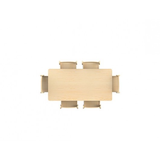 TABLE RECTANGULAIRE MOYENNE (L1120 X P560) RÉGLABLE EN HAUTEUR