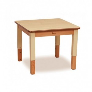 PETITE TABLE CARRÉE (L560 X P560) RÉGLABLE EN HAUTEUR
