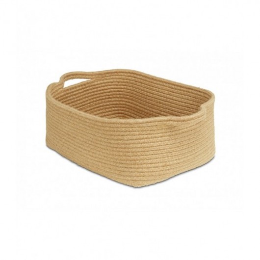 LOT DE 6 PANNIÈRES EN CORDE NATURELLE - PETIT MODÈLE