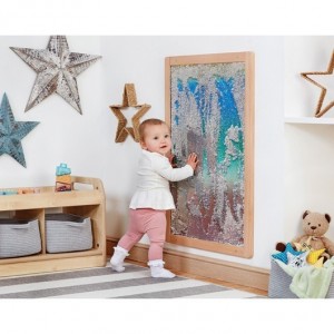 PANNEAU MURAL SENSORIEL À PAILLETTES