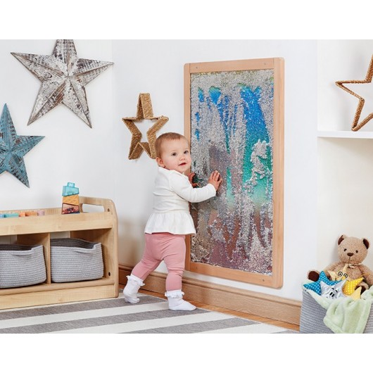 PANNEAU MURAL SENSORIEL À PAILLETTES