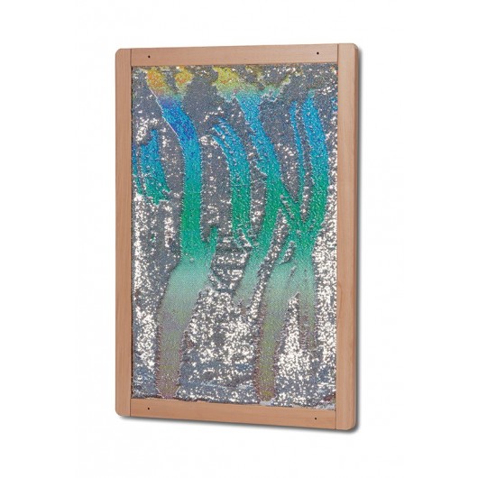 PANNEAU MURAL SENSORIEL À PAILLETTES